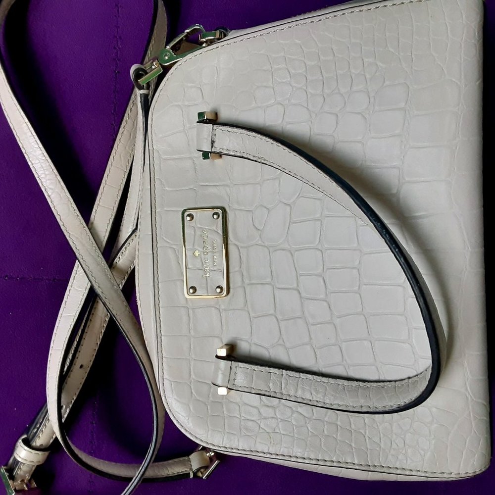 White Kate Spade Cross Body Purse